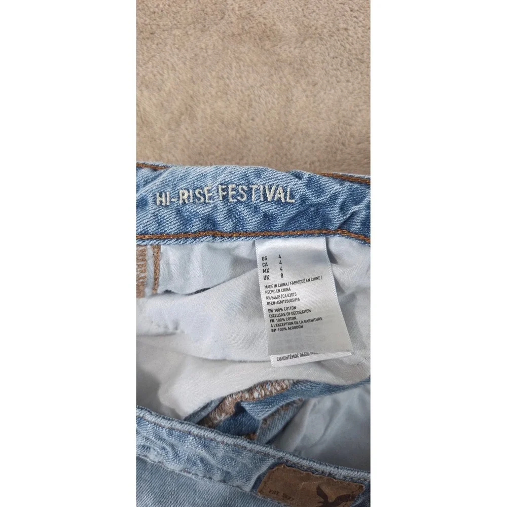 American Eagle Hi-Rise Festival Denim Shorts Women's 2